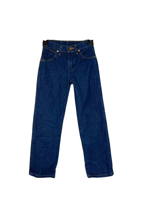 Wrangler Other - Wrangler Cowboy Cut Jeans Boys 8 Slim Blue Straight Adjustable Waist Denim Used